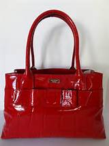 Kate Spade Red Leather Handbag Pictures