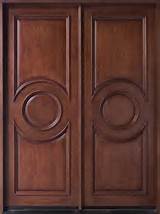 Solid Wood Double Entry Doors Images