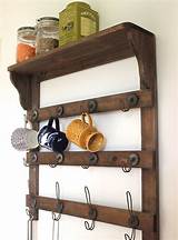Wall Shelf With Hooks Kitchen Pictures