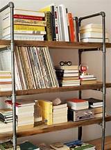 Photos of Shelving Made From Pipes