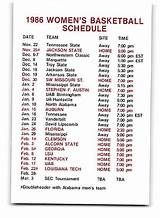 Alabama Crimson Tide Basketball Schedule