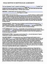 Pictures of Blank Residential Lease Agreement Te As
