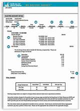 Pictures of Gas Bill Statement