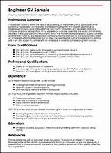 Sample Cv For Electrical Engineer Pictures