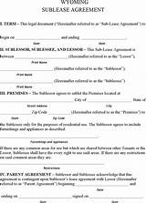 Pictures of Wyoming Residential Lease Agreement