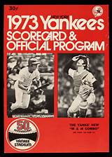Photos of 1973 Yankees Yearbook
