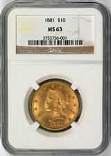 1881 10 Dollar Gold Coin Value