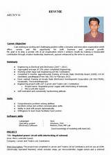 Cv For Electrical Engineer Fresher Pictures