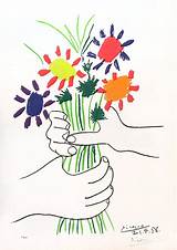 Photos of Picasso Hand Flowers
