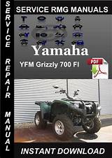 Images of 2013 Yamaha Grizzly 700 Service Manual