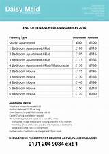 Pictures of Commercial Cleaning Rates Chart 2017