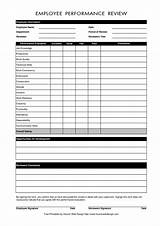 Photos of Performance Review Sheet