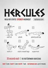Images of Isometric Exercise Routine