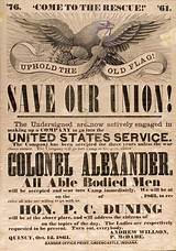 Photos of American Civil War Recruitment Posters