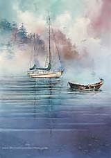 Sailing Boats In Watercolor Pictures