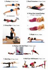 Photos of Upper Body Workout Exercises Without Weights
