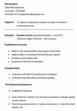 Images of College Resume Template