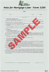 Images of Mortgage Note Form