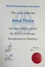 Images of Certificate In Dental Practice Management