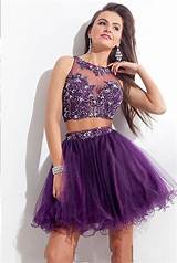 Photos of Two Piece Short Prom Dresses Cheap