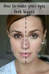 How To Do Makeup To Make Eyes Look Bigger Photos