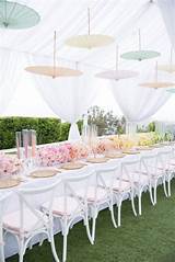 Bridal Shower Umbrellas Decorated