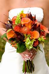 Images of Fall Flower Bridal Bouquets