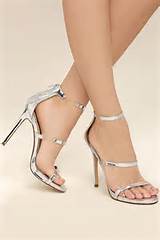 Pictures of Silver High Heel Sandals