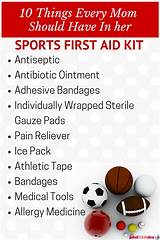 Soccer First Aid Kit Supplies