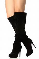 High Heel Knee High Boots Images