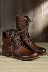 Brown Leather Jump Boots Pictures