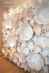 Images of Paper Flower Wall For Sale