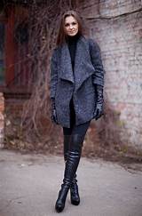 Leather Over The Knee Boots Outfits Images