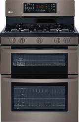 Photos of Lg Black Stainless Steel Double Oven Gas Range