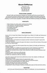 Plumbing And Heating Resume Sample Pictures