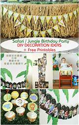 Jungle First Birthday Party Supplies Pictures
