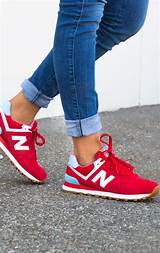 Images of New Balance 574 Red Picnic