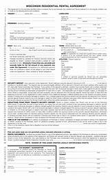 Wisconsin Residential Lease Agreement Form Images