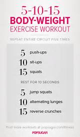 Photos of Workout Routine No Weights