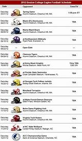 Boston Football Schedule Pictures