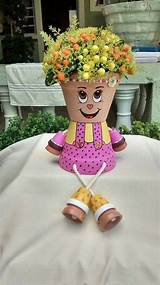 Clay Flower Pot People Images
