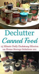 Photos of Canned Goods Shelf