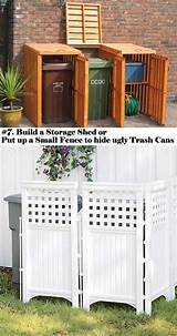 Pictures of How To Build A Fence To Hide Garbage Cans