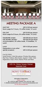 Photos of Corporate Meeting Packages