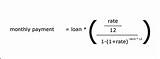 Mortgage Payment Formula