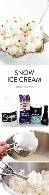 Snow Ice Cream Ingredients Pictures