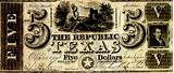Republic Of Texas 3 Dollar Bill