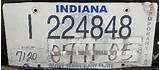 Photos of Indiana Temporary License Plate
