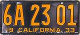 Pictures of California License Plate Ideas