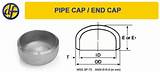 Steel Pipe End Caps Dimensions